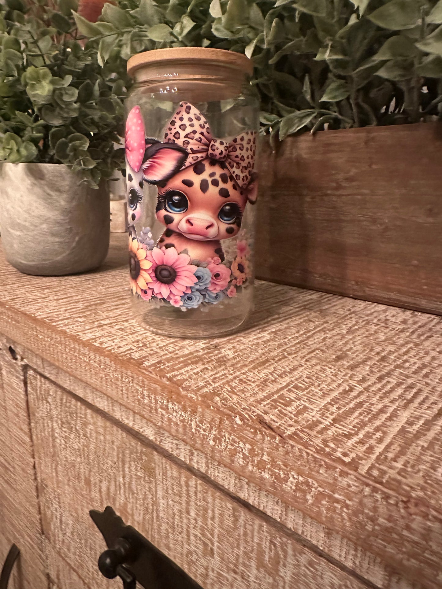 16oz UV DTF “Cows & Sunflowers” Libby Cup