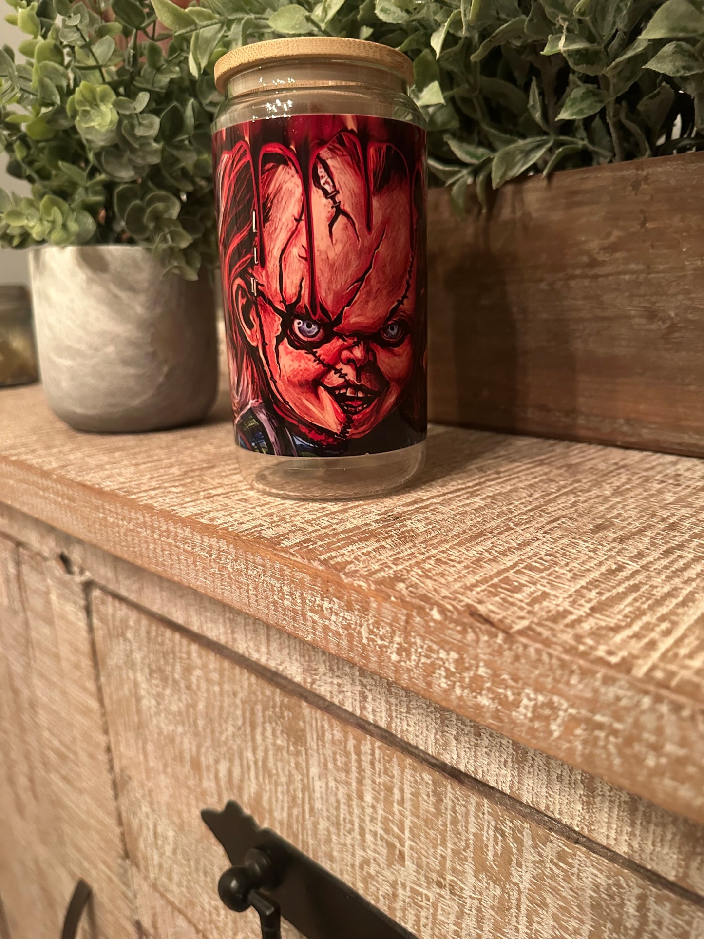 16oz “Chucky & Bride” Libby Cup UV DTF
