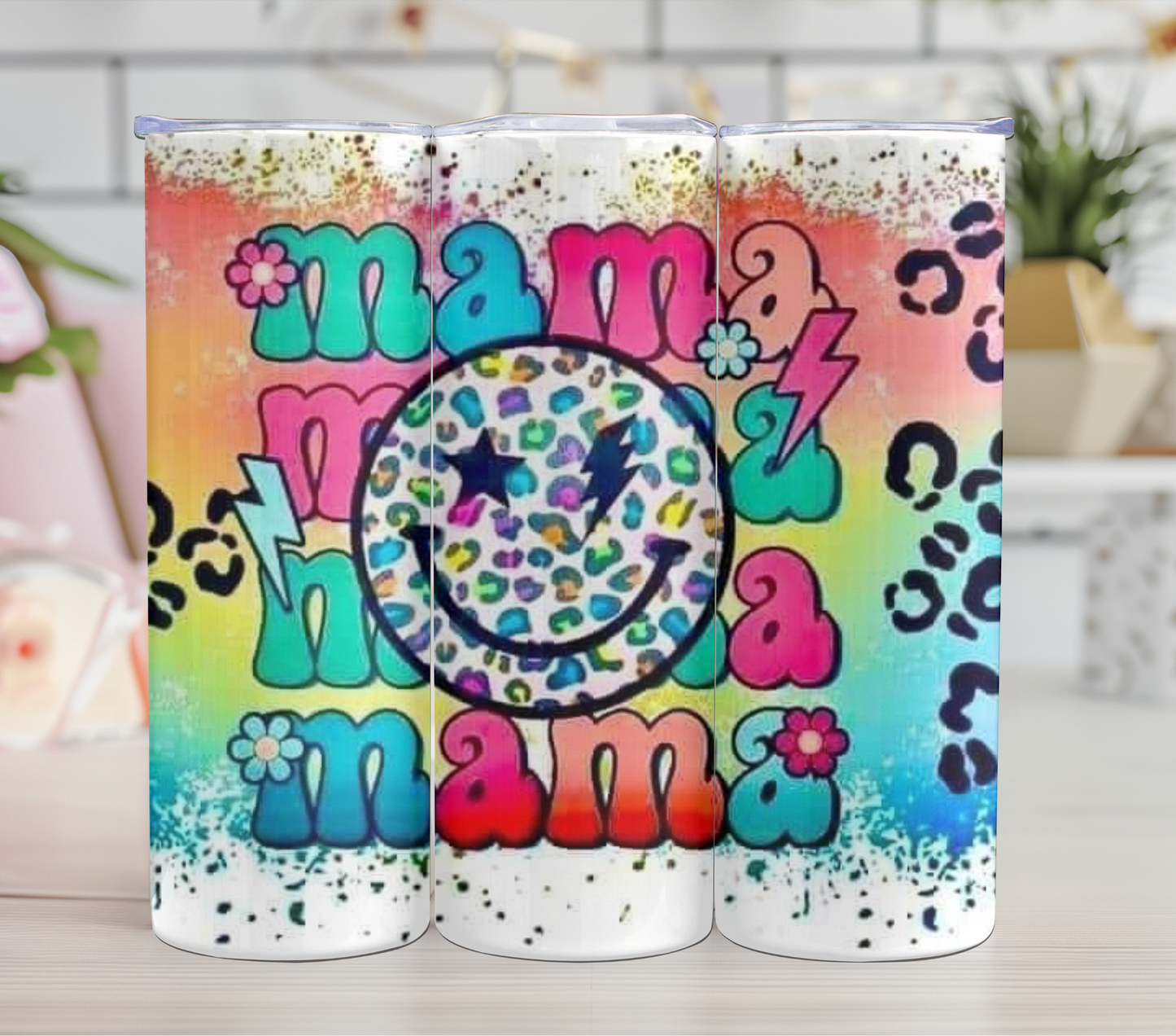 Mama Smiley Face 20oz Tumbler