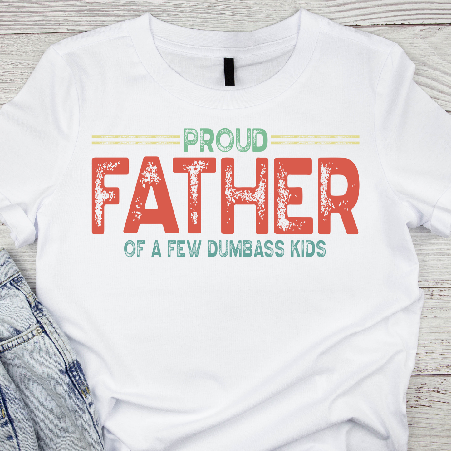 Proud Father White Tee