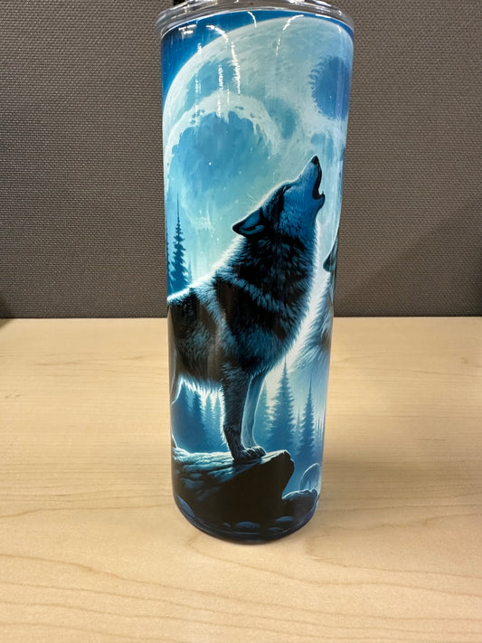 Blue Wolf 20oz Tumbler