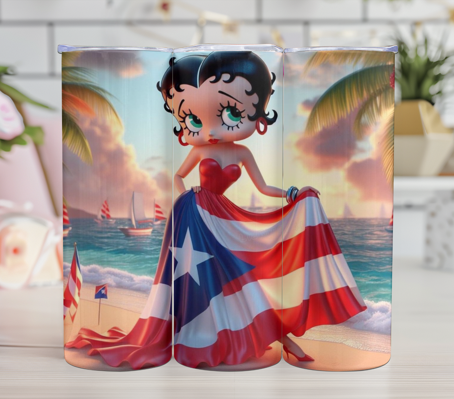 Betty Boop Puerto Rican Dress 20oz Tumbler