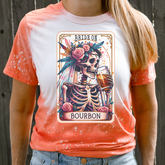 Bride On Bourbon Tarot Tee Orange