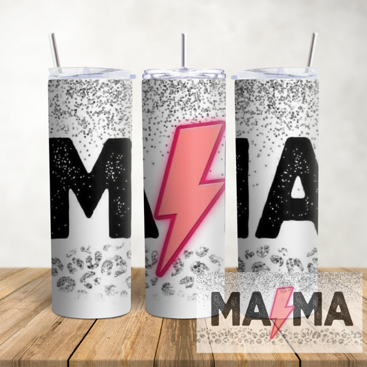 20oz Pink Lightning Mama Tumbler