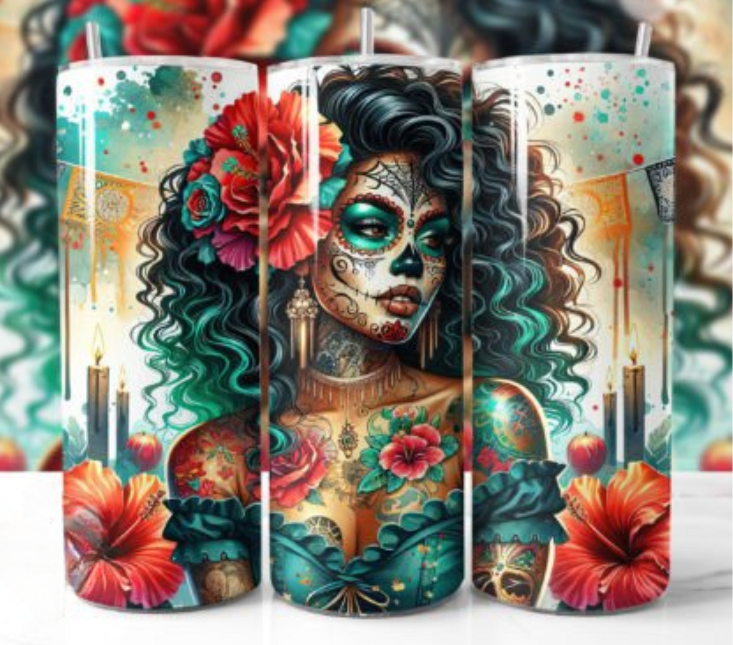 Day of The Dead 20oz Tumbler