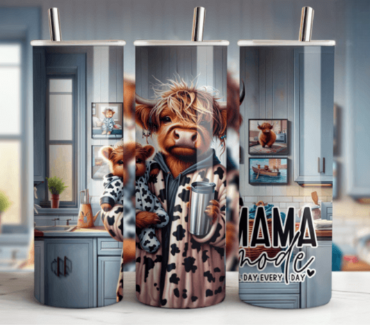 Cow Mama Mode 20oz Tumbler