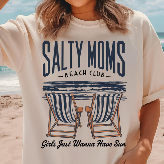 🌊☀️ Salty Moms Beach Club Tee 🌊☀️