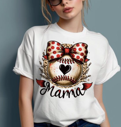 SoftBall Bow Mama Tee