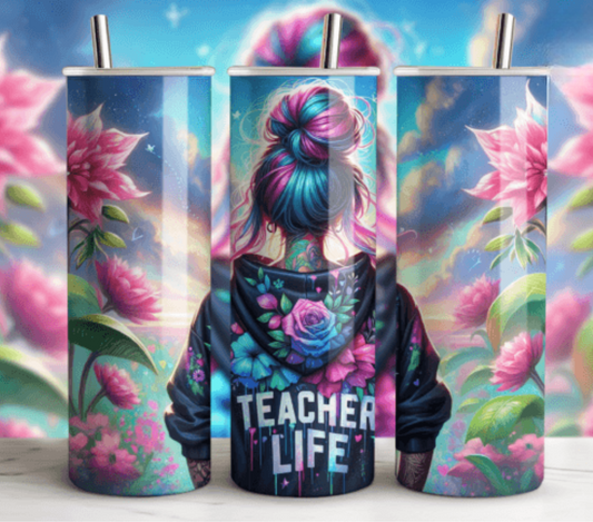 Teacher Life Hoody 20oz Tumbler